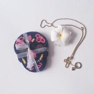 BEADED DIA DE LOS MUERTOS COASTERS